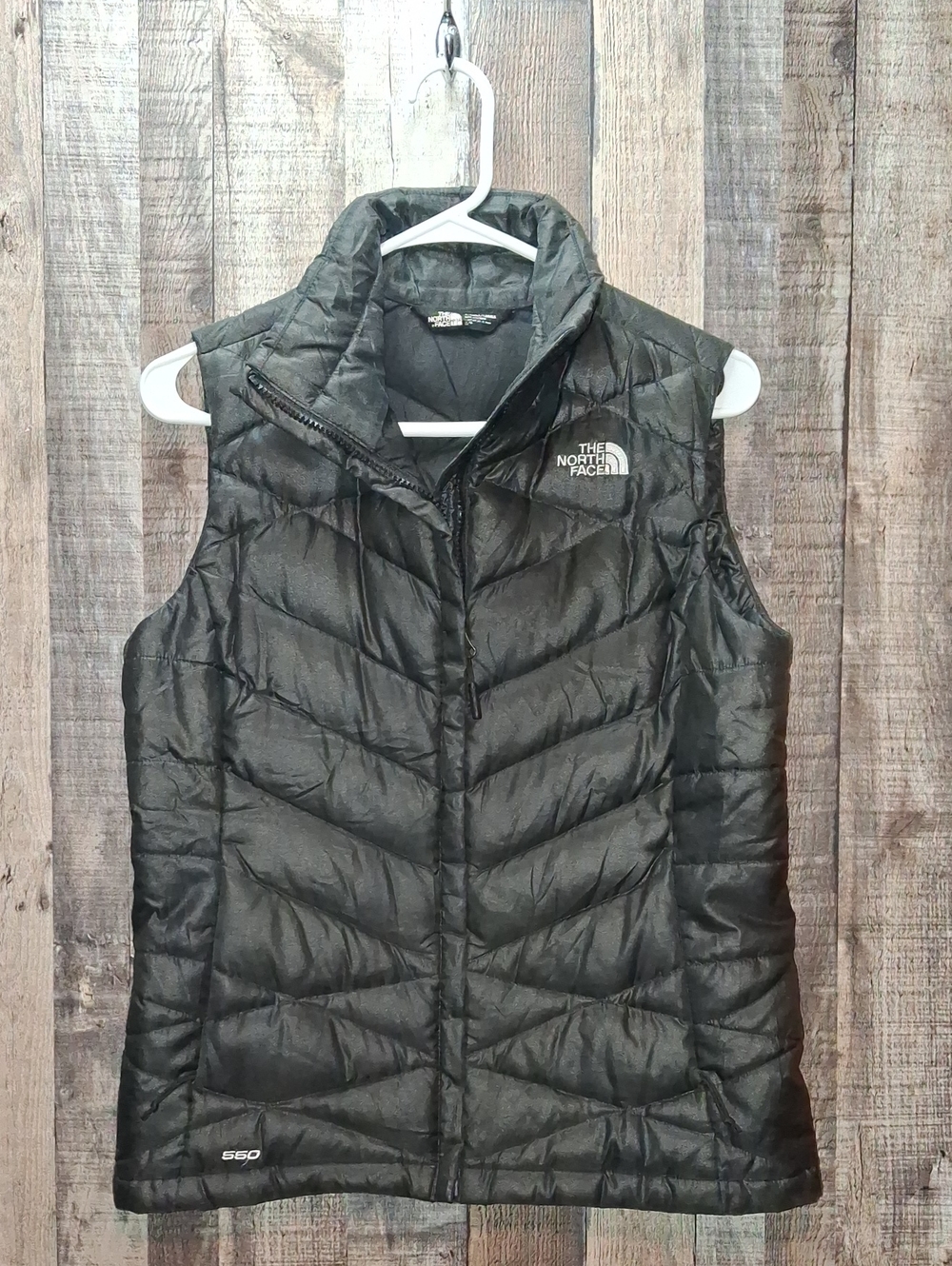 The North Face Women's Black Quilted Down Vest Size S Small 550